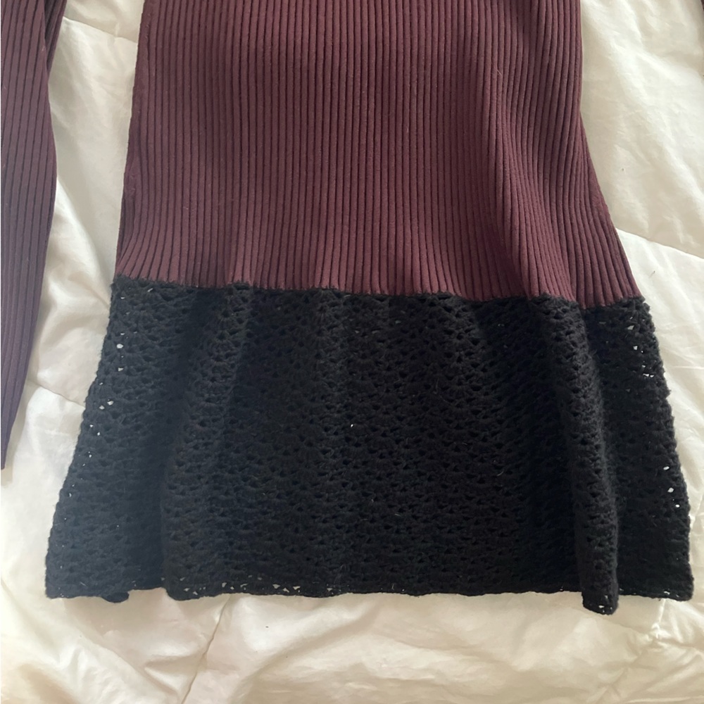 Staud Maroon midi dress! Worn one size small - Picture 3 of 3